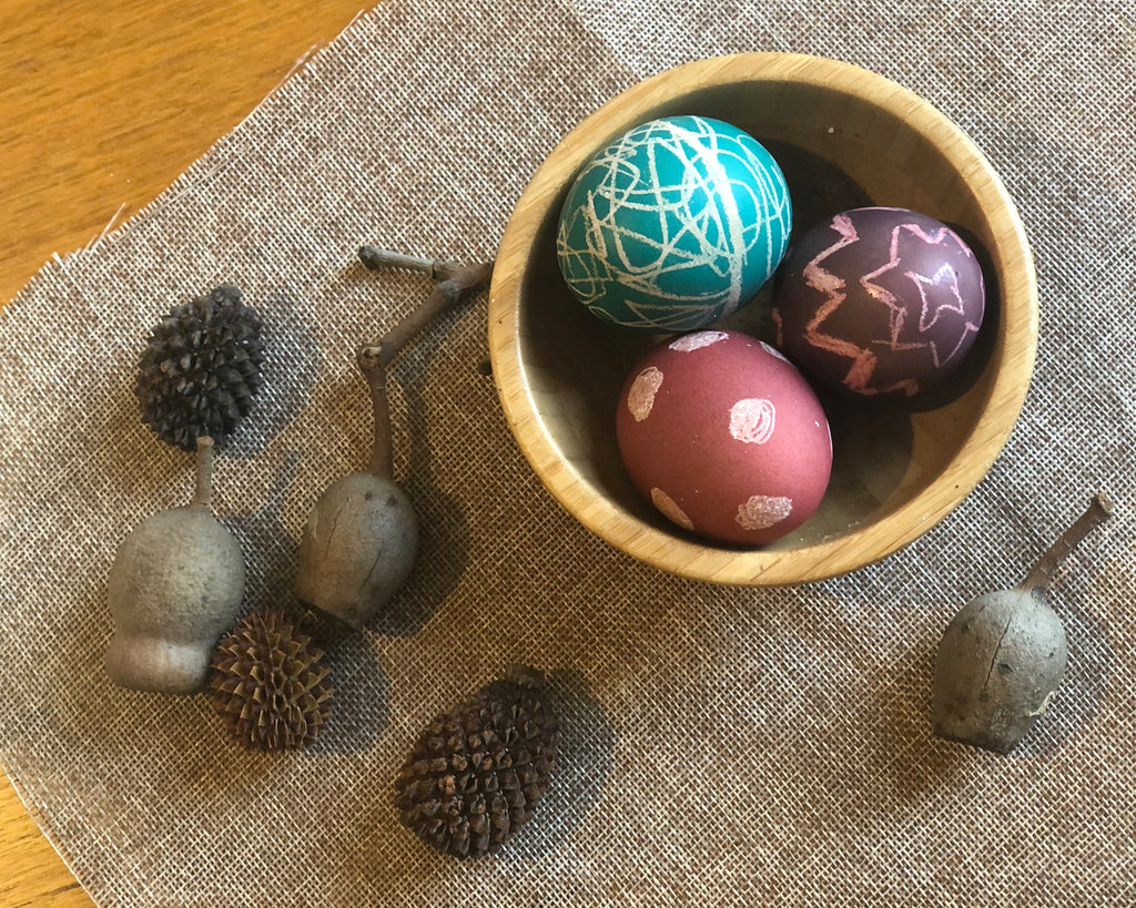 DIY Wax-Resist Easter Eggs