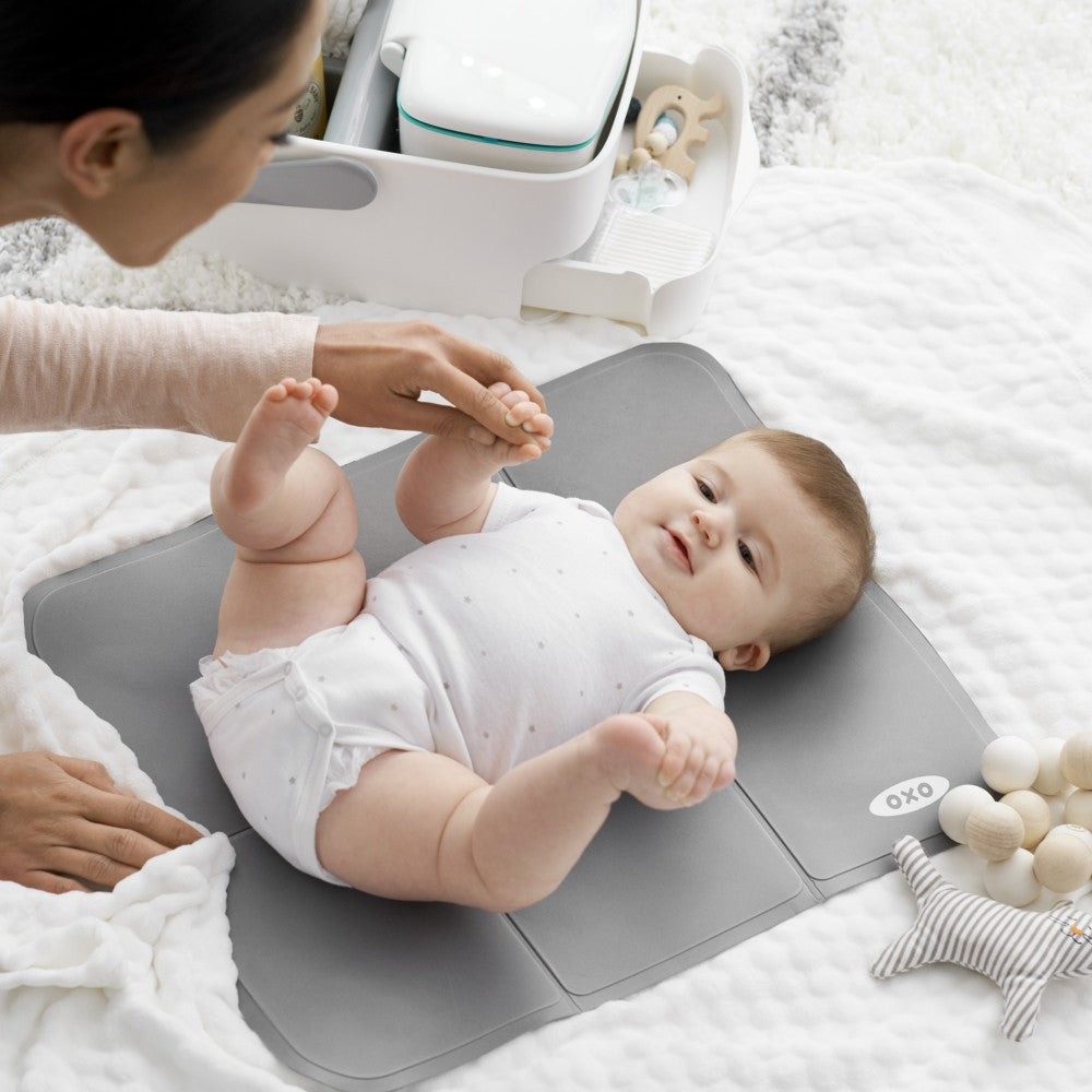 Diaper Caddy with Changing Mat