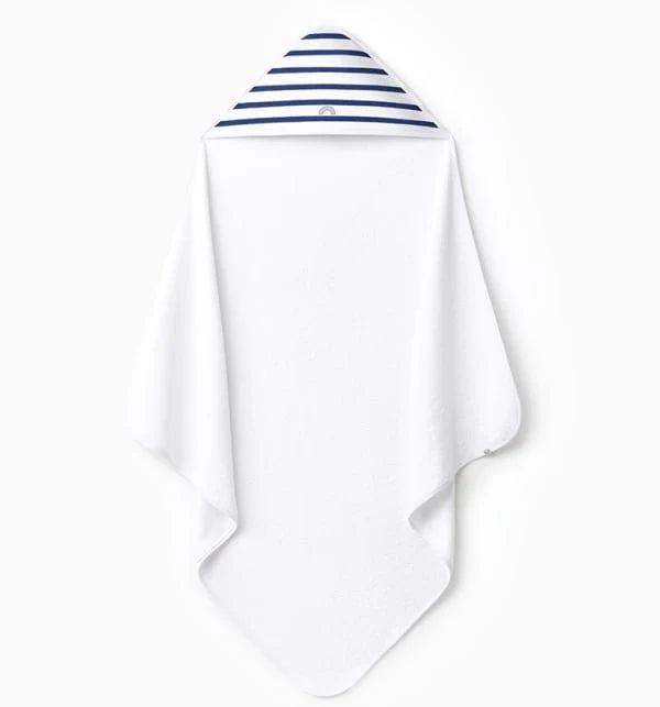 Navy Stripes Hooded Towel